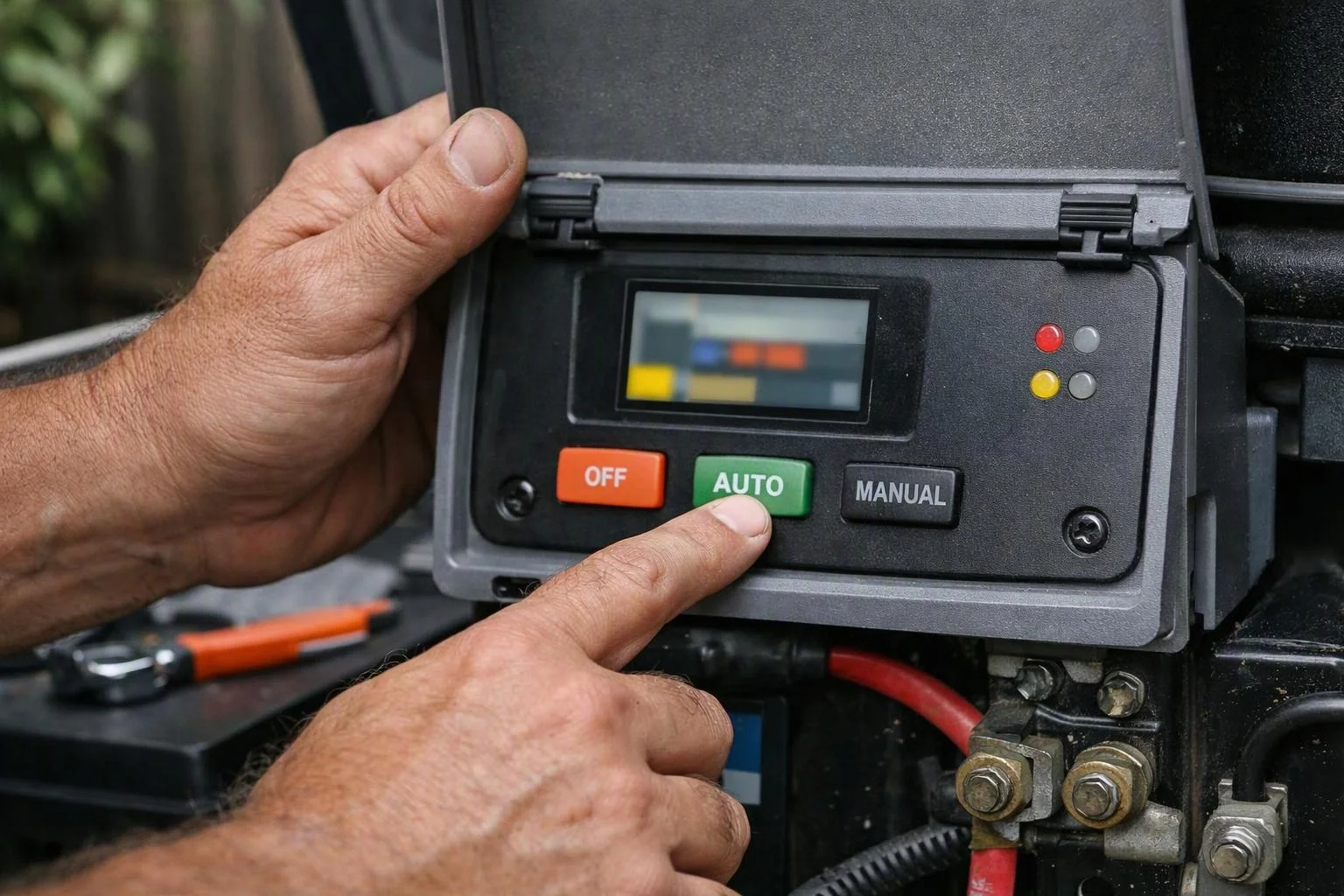 Santa Ana Electrician — detail view