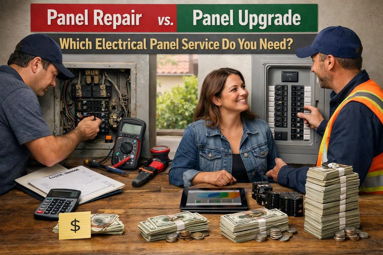 Panel Repair vs. Panel Upgrade: Which Electrical Panel Service Do You Need?