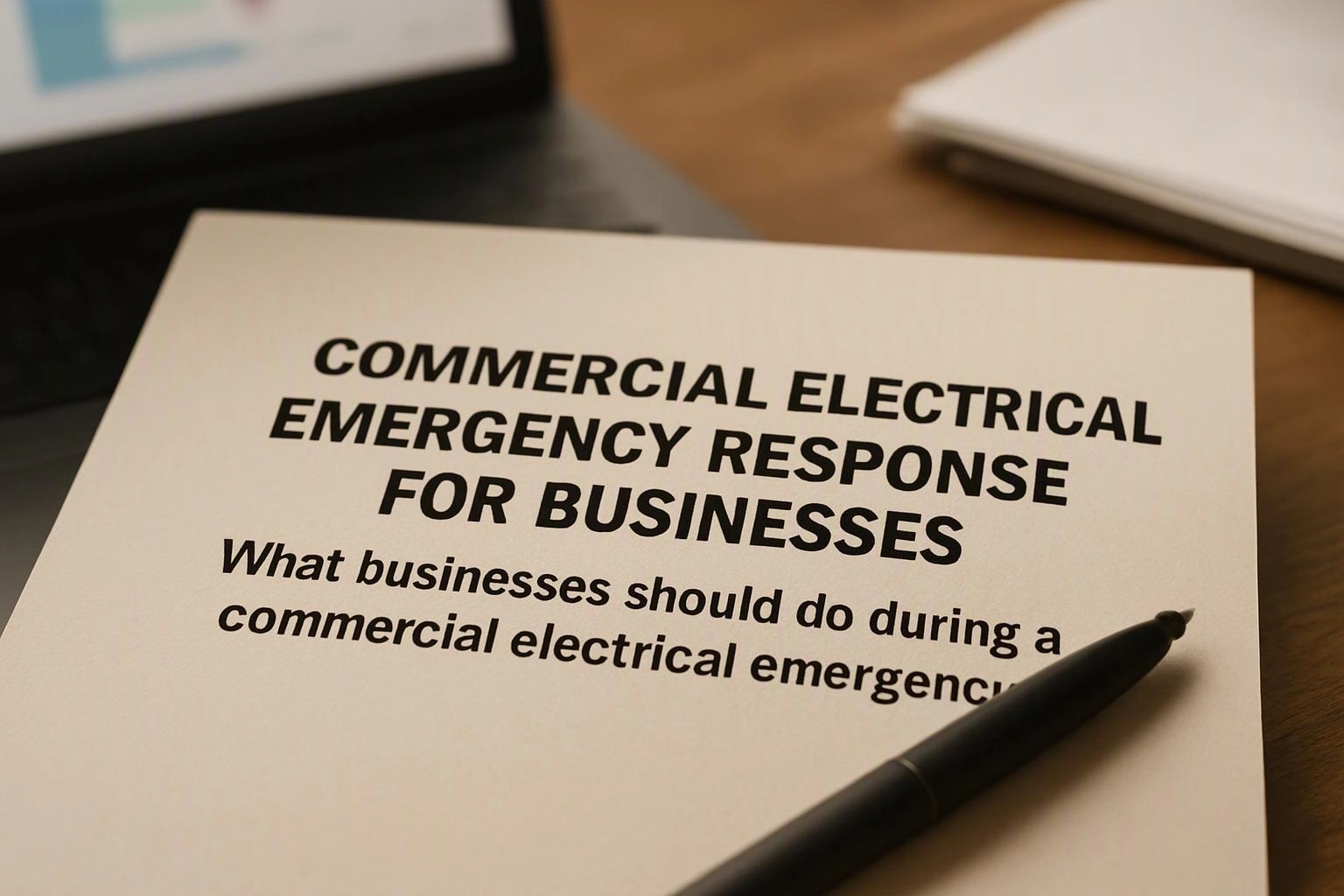 What businesses should do during a commercial electrical emergency
