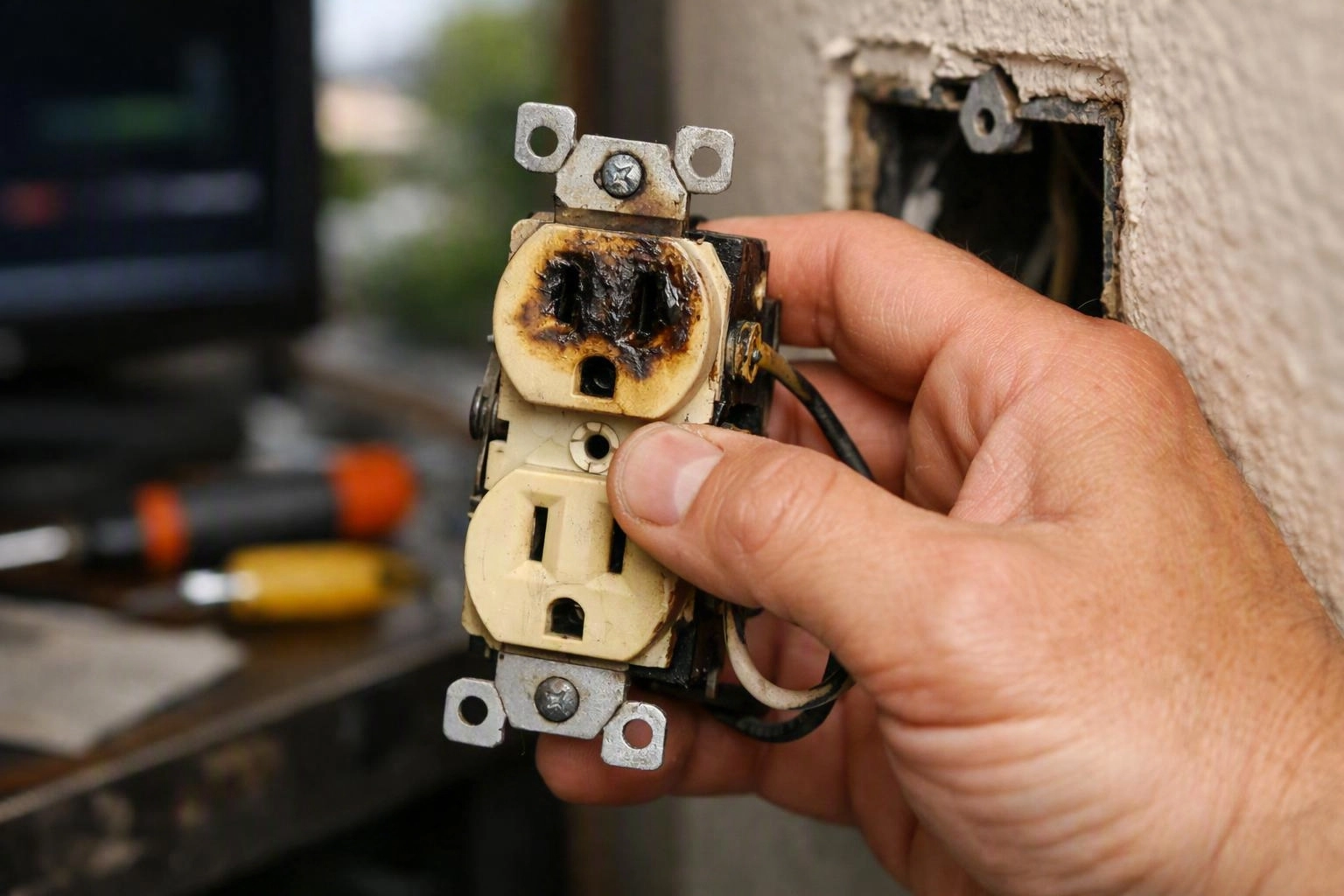 What Hot, Discolored, or Scorched Outlets and Switches Mean