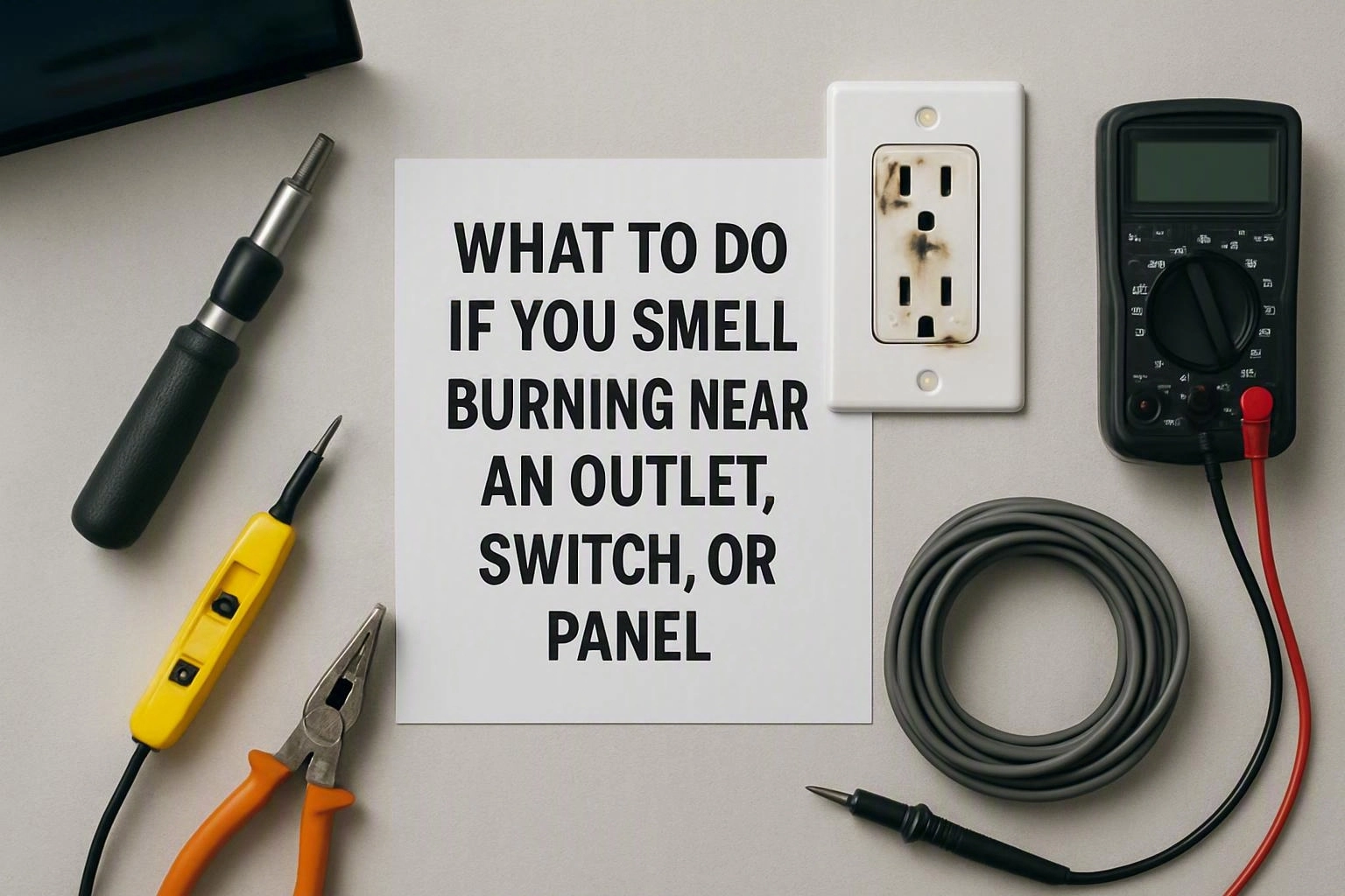What to Do If You Smell Burning Near an Outlet, Switch, or Panel