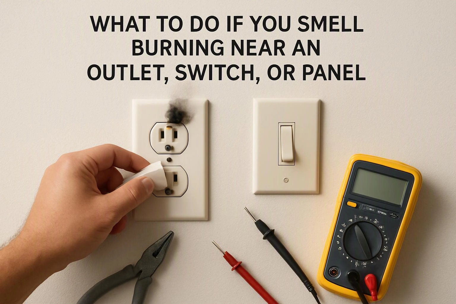What to Do If You Smell Burning Near an Outlet, Switch, or Panel