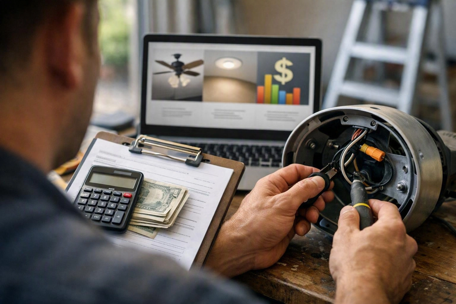 What to Expect When Installing Lights, Recessed Lighting, or a Ceiling Fan